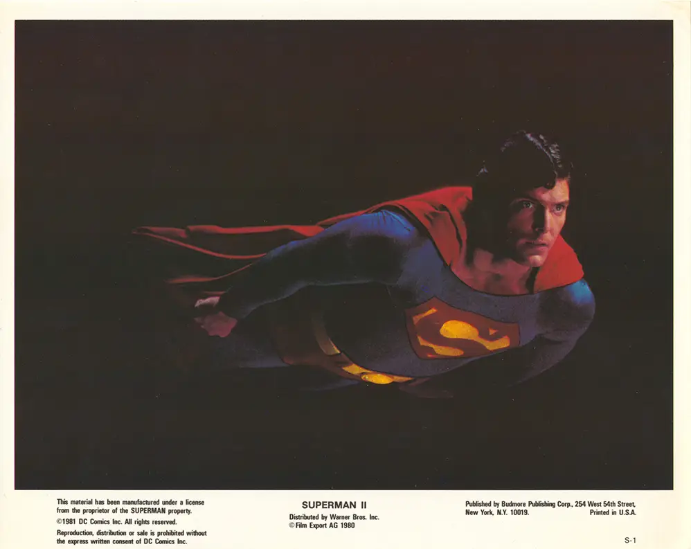 Read more about the article An original set of 8 x 10 US Lobby Cards for Superman II.